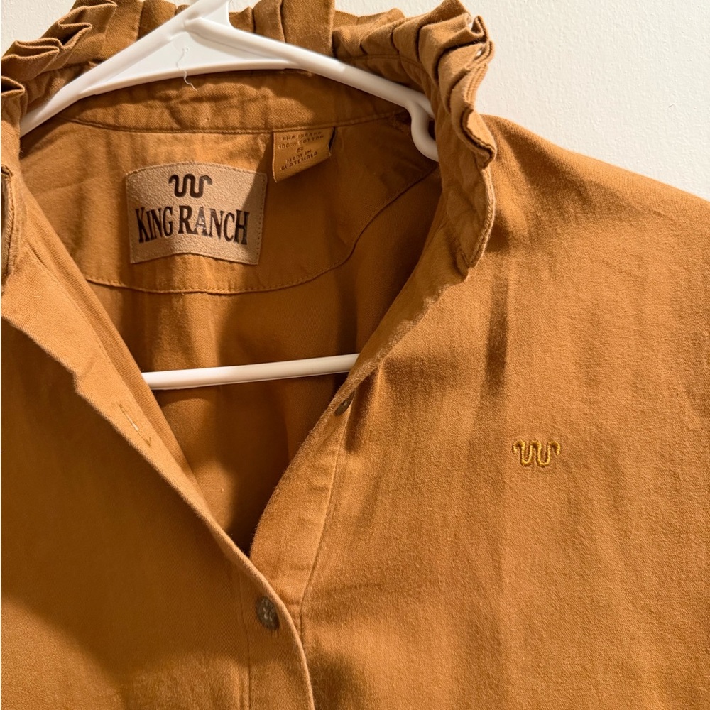 King Ranch Women's Button Down Shirt - Rust